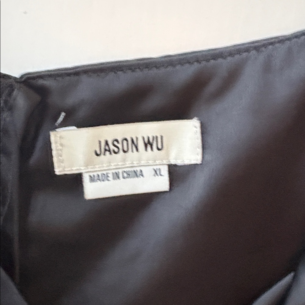Jason Wu Black Satin Gown - Picture 4 of 6